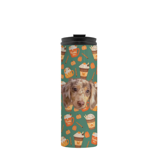 Pumpkin Spice Pawtte Custom 16 oz Thermal Tumbler