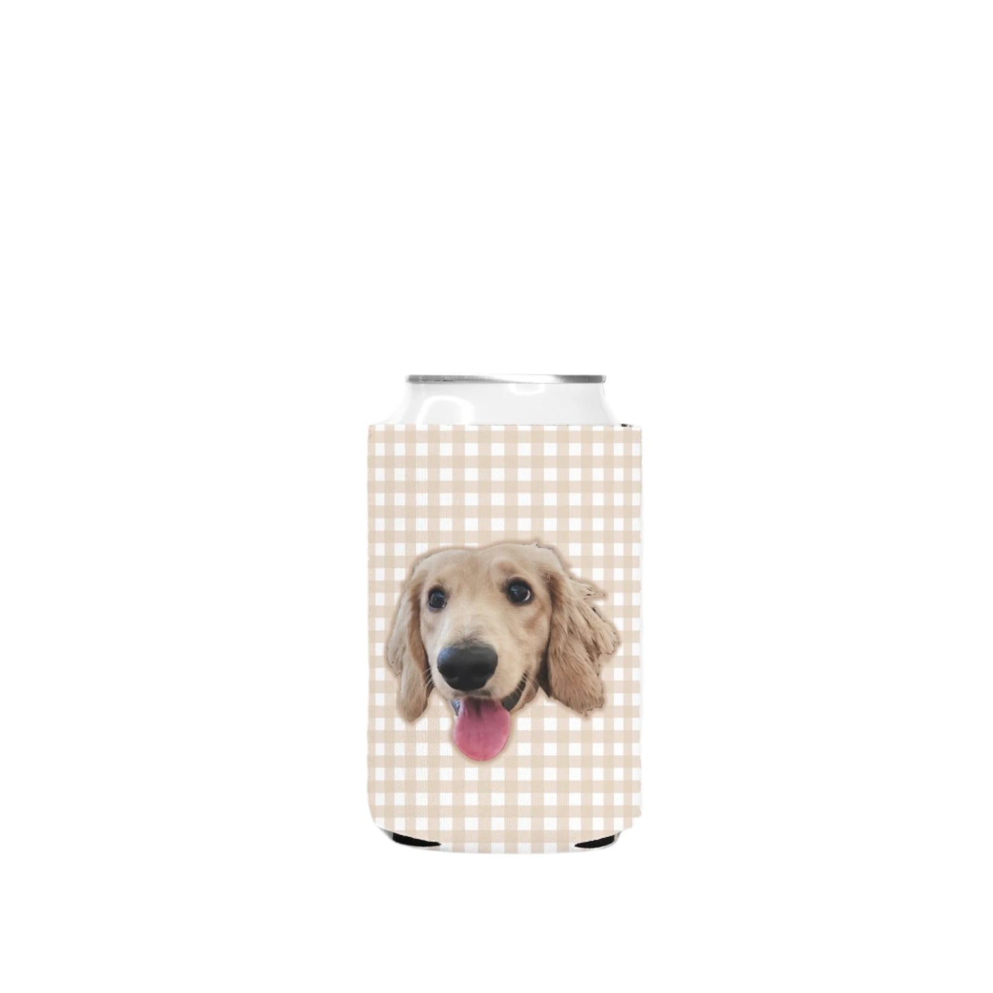 Gingham Custom Can Cooler Koozie