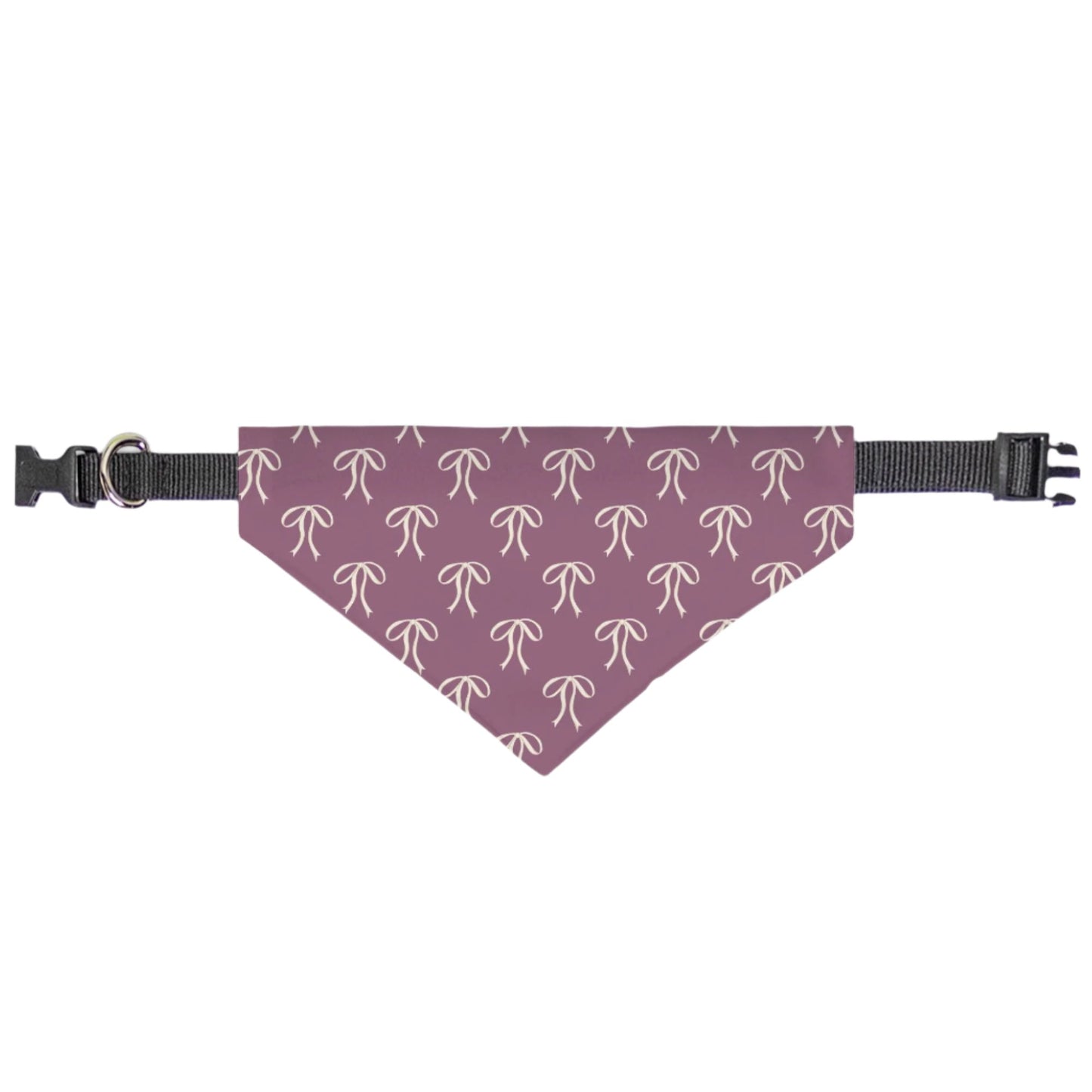 Fall Coquette Bows On Bows On Collar Dog Bandana