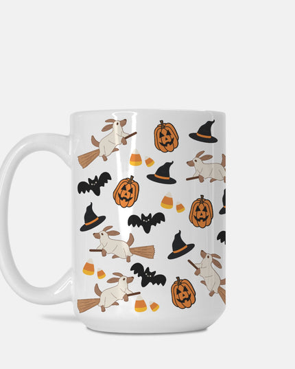 Happy Halloweenie Custom White Glossy Coffee Mug