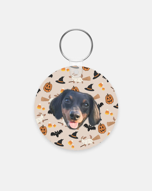 Happy Halloweenie Custom Key Chain