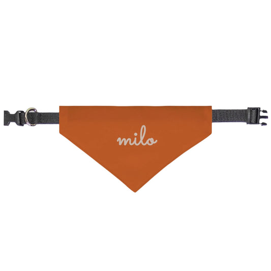 Simple Fall Cursive On Collar Dog Bandana