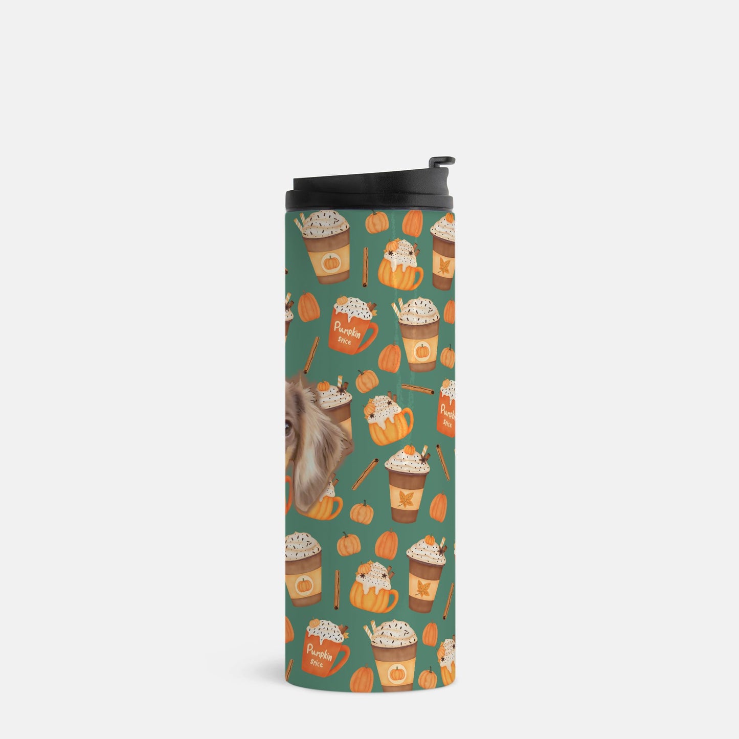 Pumpkin Spice Pawtte Custom 16 oz Thermal Tumbler