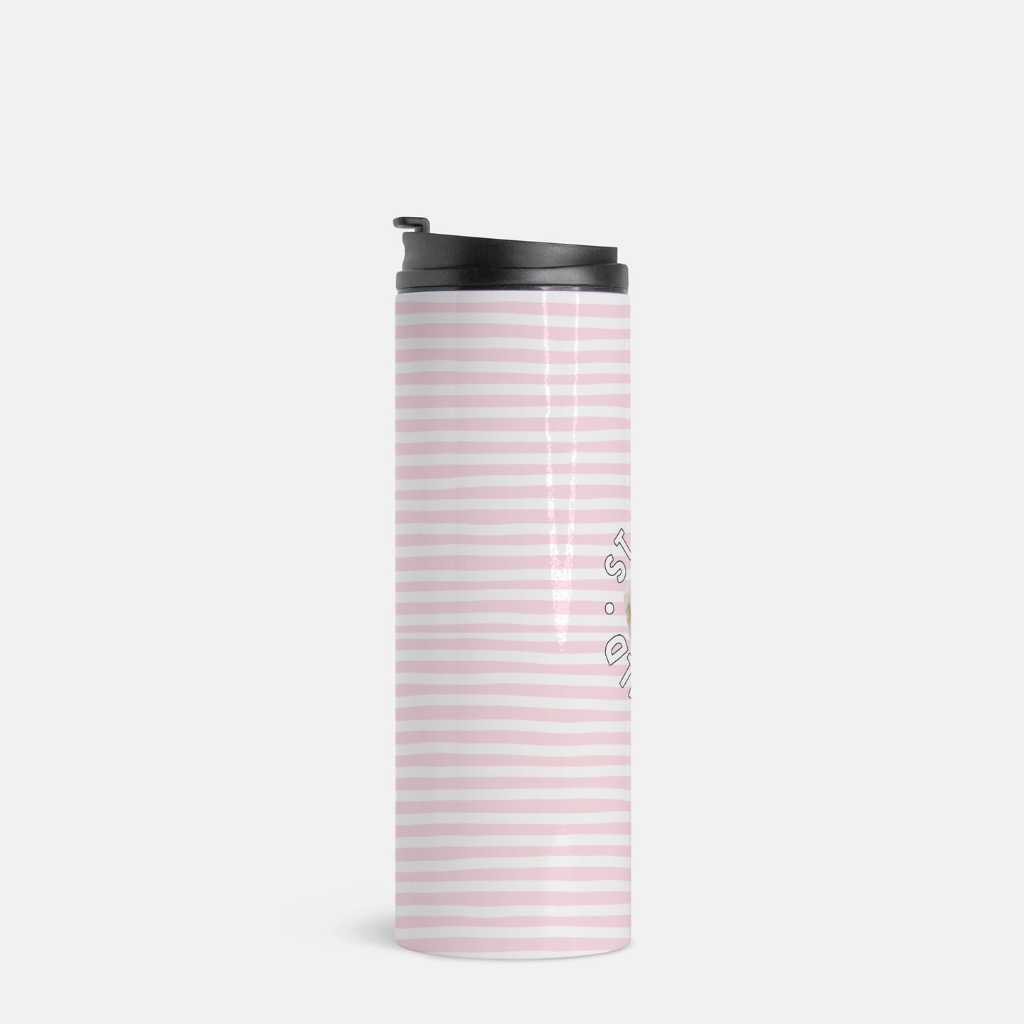 Personalized 'Stay Wild" Striped Custom Thermal Tumbler 16 oz.