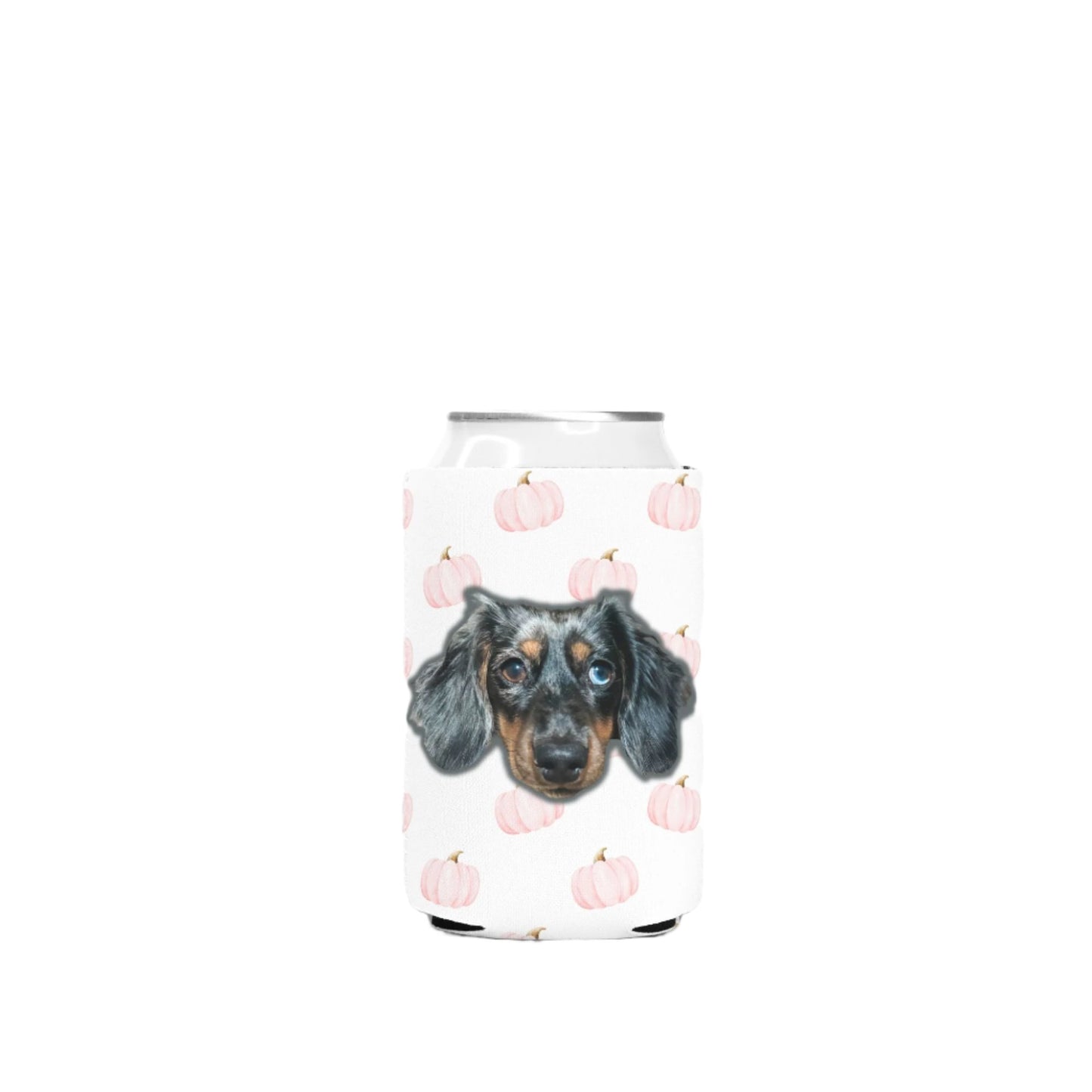 Pink Pumpkin Party Custom Can Cooler Koozie