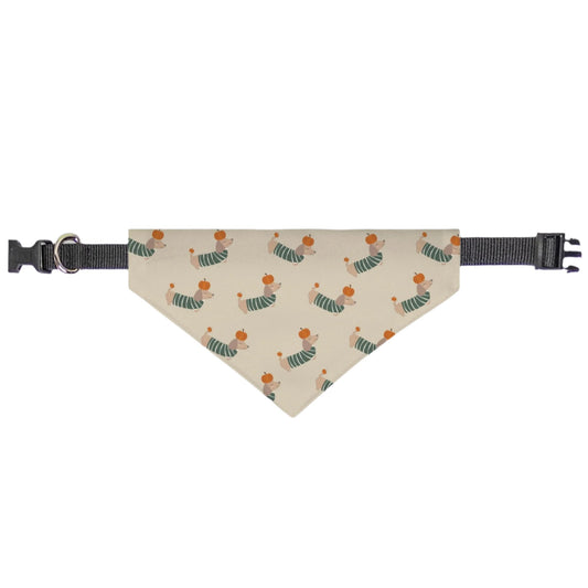 Thankful For Weenies On Collar Dog Bandana