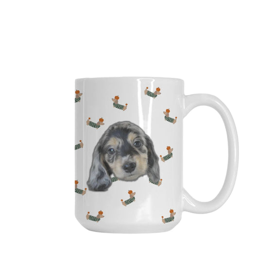 Thankful For Weenies Custom White Glossy Coffee Mug