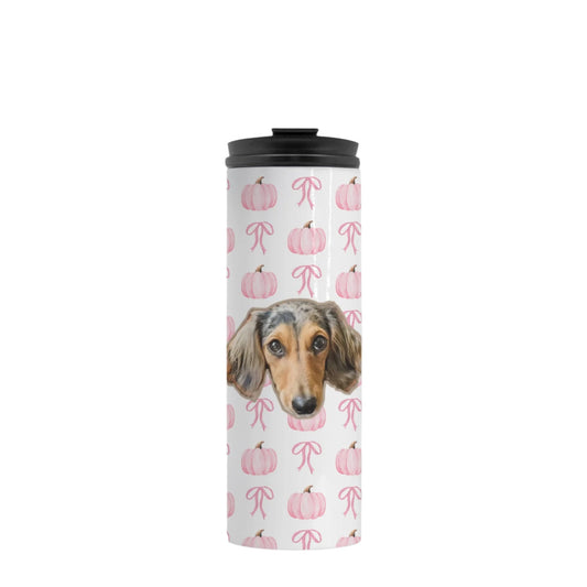 Pink Pumpkin Party Custom 16 oz Thermal Tumbler