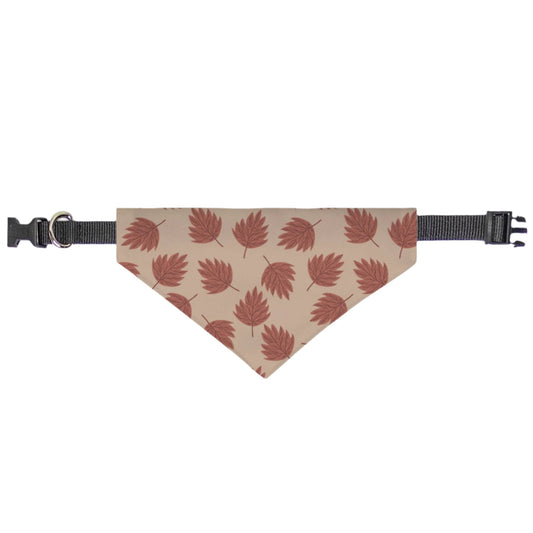 Leafy Tails On Collar Dog Bandana