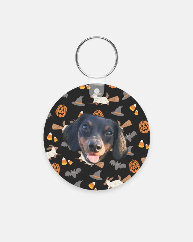 Happy Halloweenie Custom Key Chain