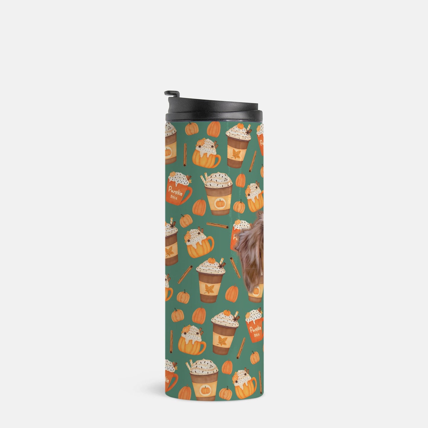 Pumpkin Spice Pawtte Custom 16 oz Thermal Tumbler