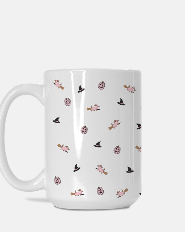 Happy Halloweenie Pink Edition Custom Coffee Mug