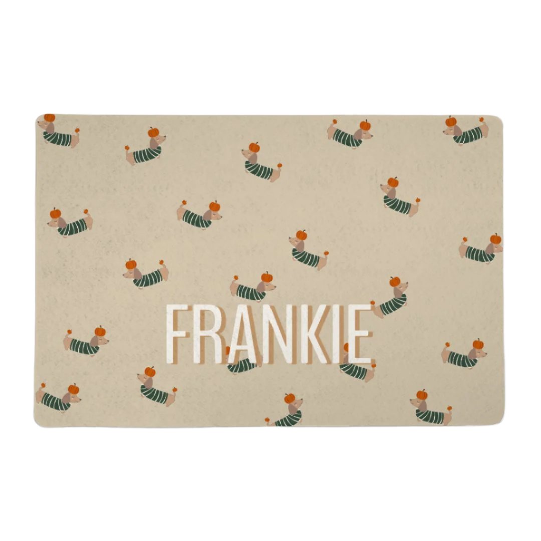 Thankful For Weenies Pet Custom Food Mat