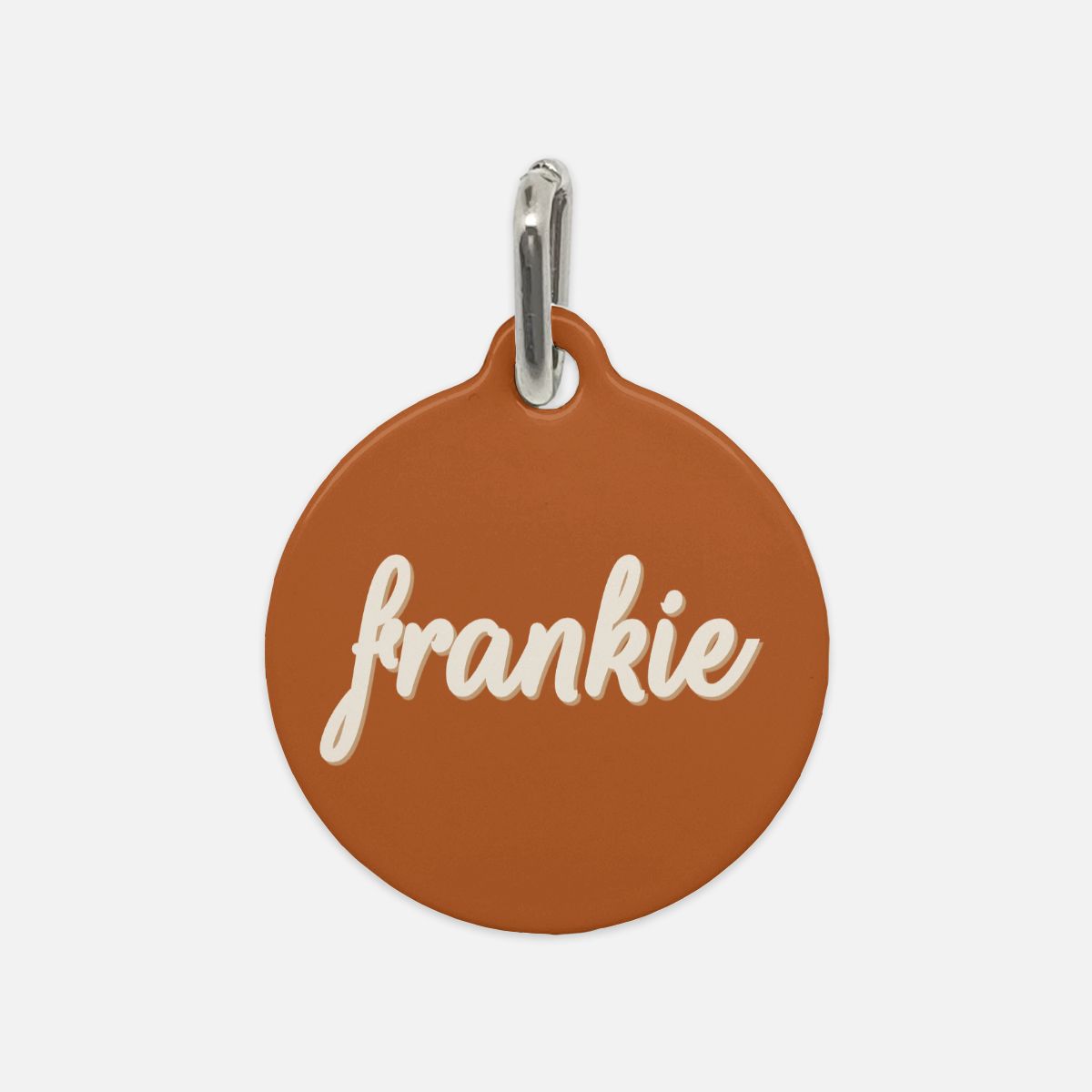 Autumn Coquette Party Round Custom Metal Pet Tag