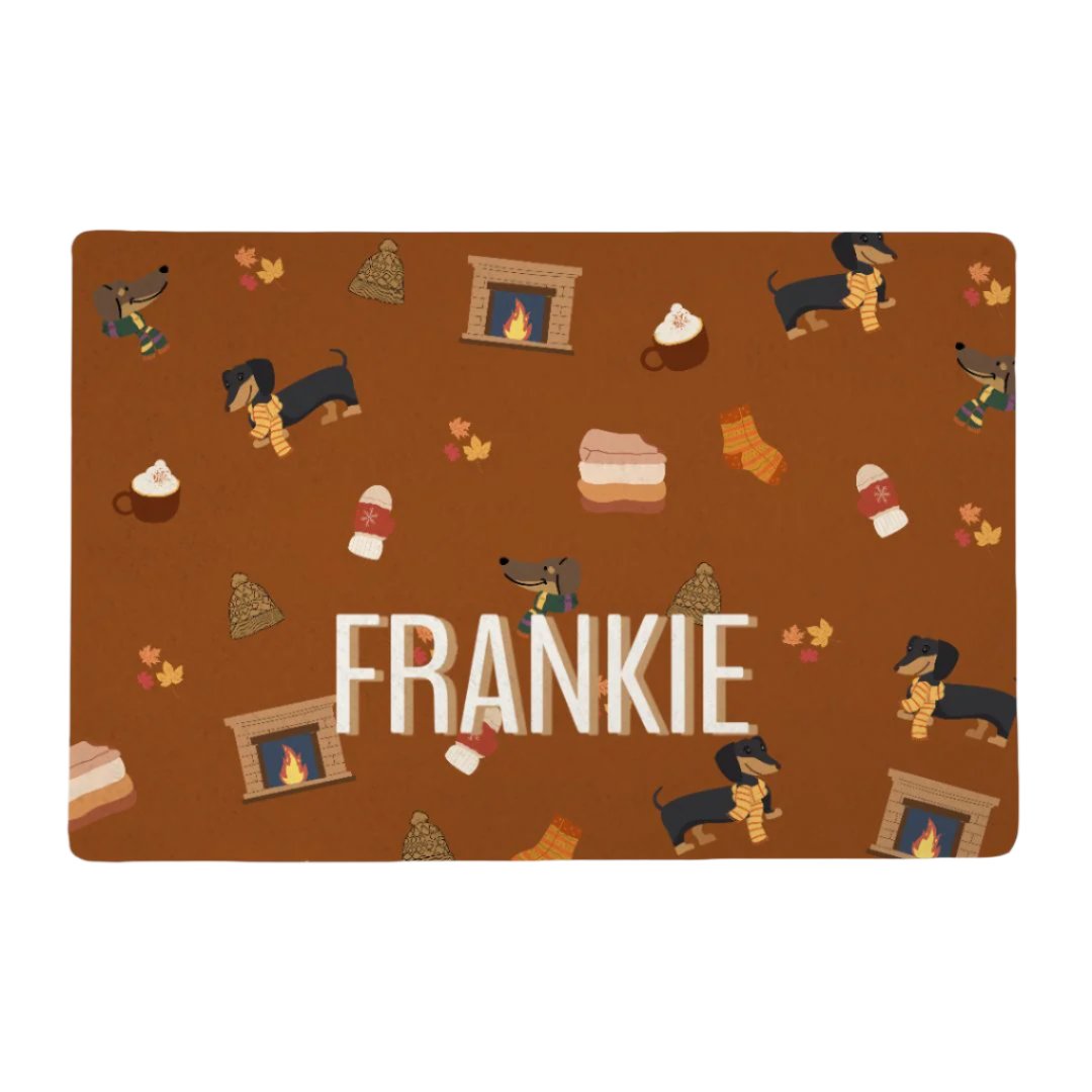 Warm Weenies Pet Custom Food Mat