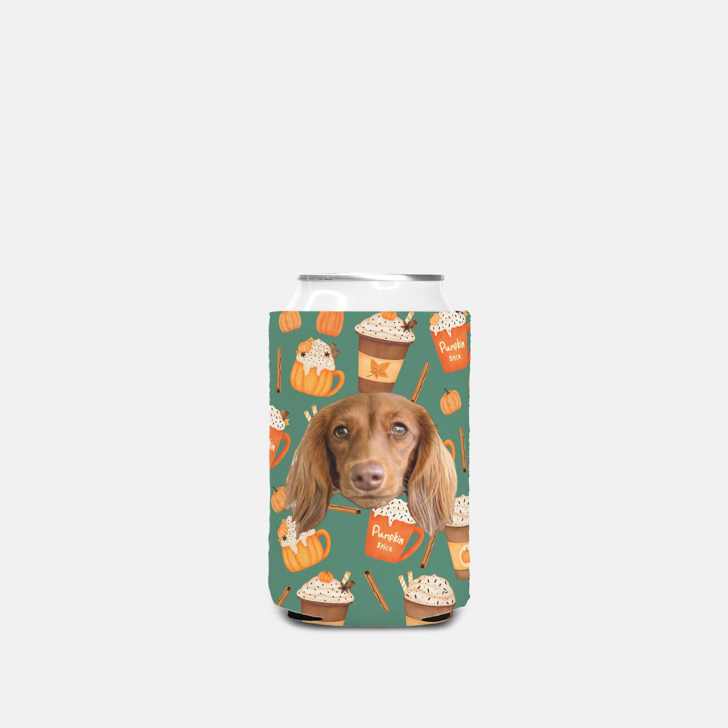 Pumpkin Spice Pawtte Custom Can Cooler Koozie