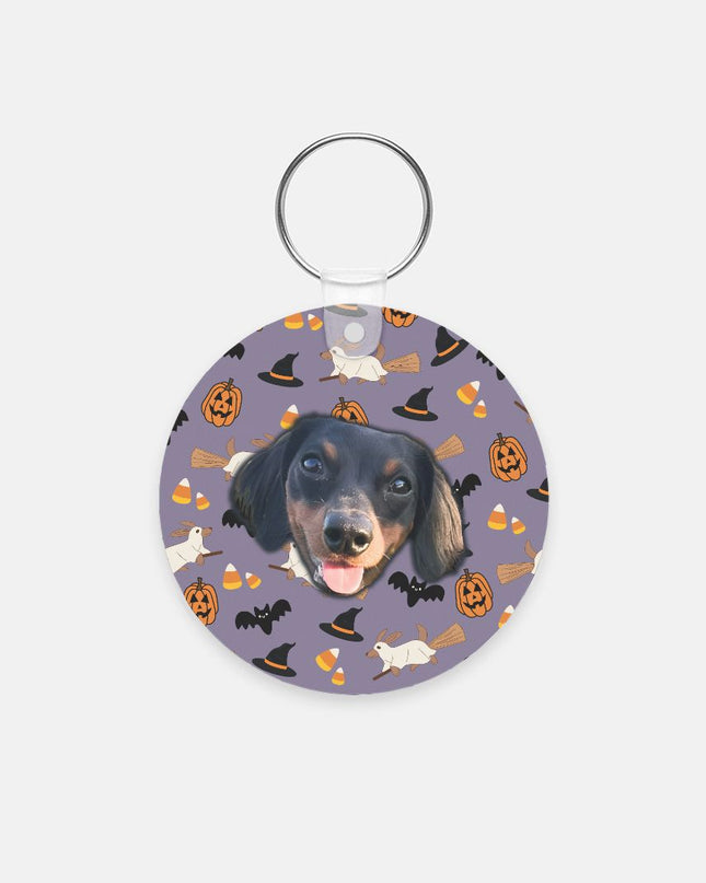 Happy Halloweenie Custom Key Chain