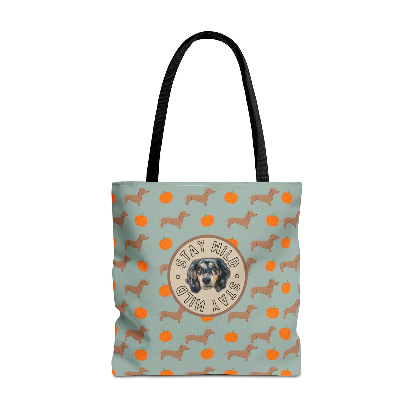 Pumpkins & Pups Custom Tote Bag