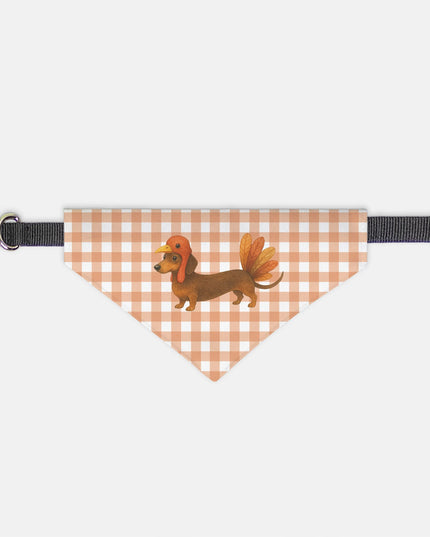 On Collar Dog Bandana  - Turkey Ween II