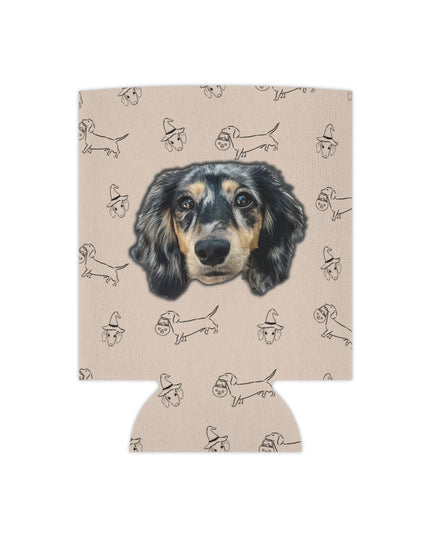 Dachshund Stroll Halloween Edition Custom Can Cooler Coozie