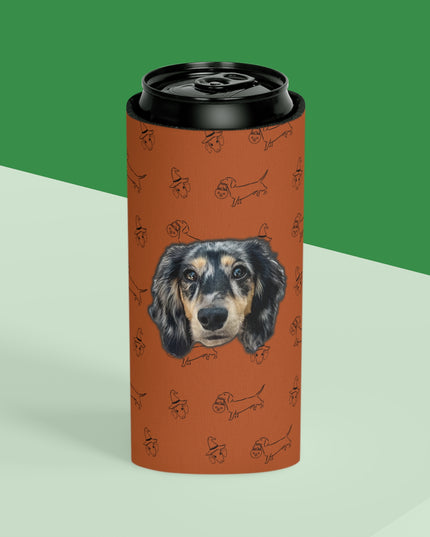 Dachshund Stroll Halloween Edition Custom Can Cooler Coozie