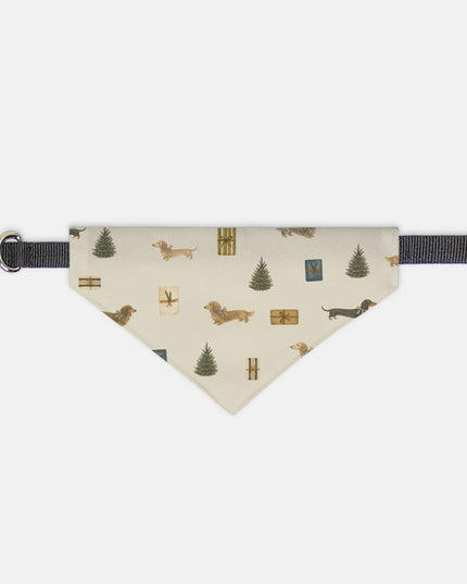 On Collar Dog Bandana  - Dachsund Paw-sents