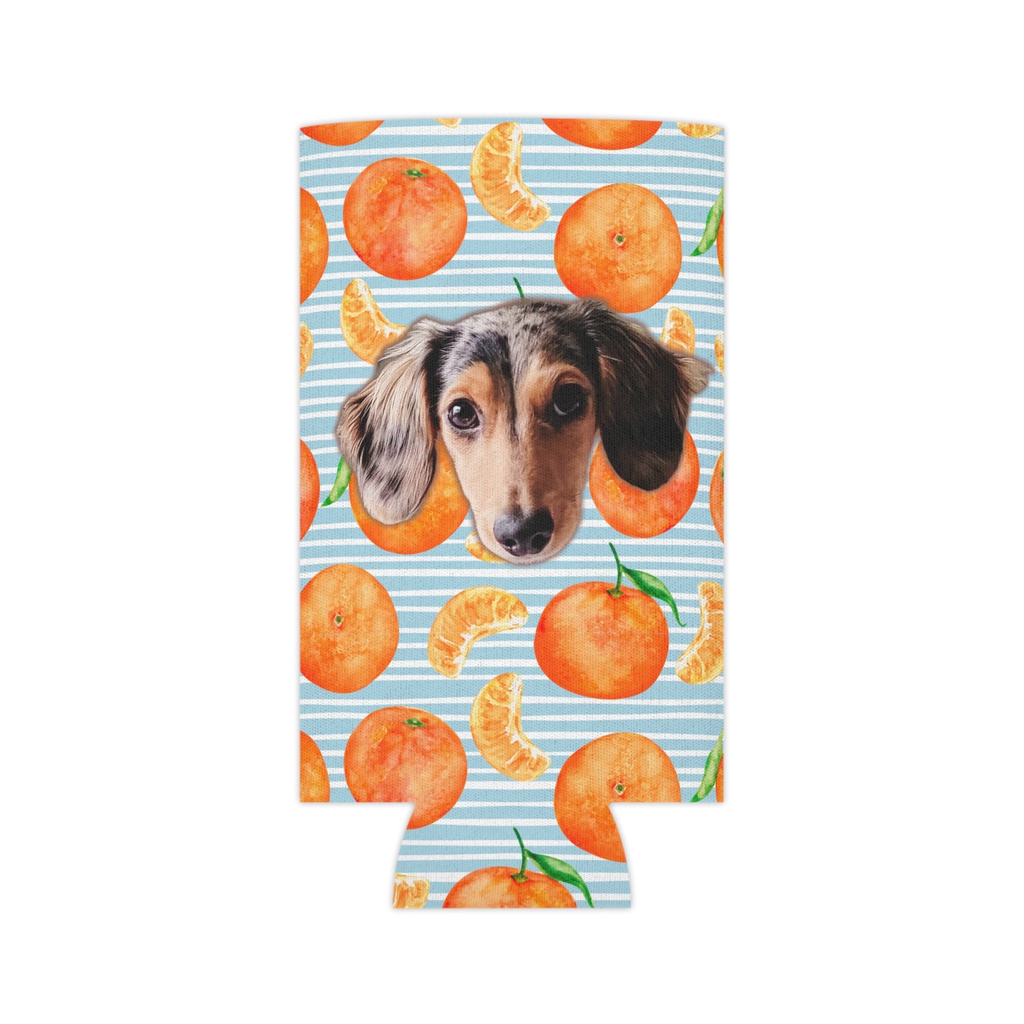 Cutie Clementine Custom Can Cooler Coozie