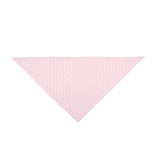 Pure Pink Lines Dog Bandana