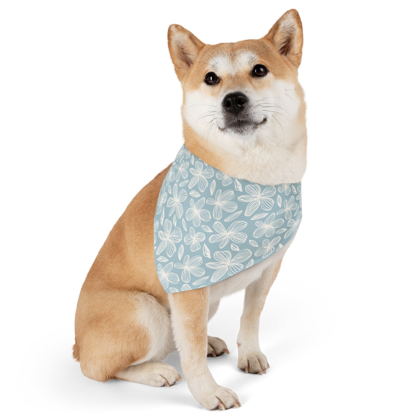 Blue Bloom Collar Bandana