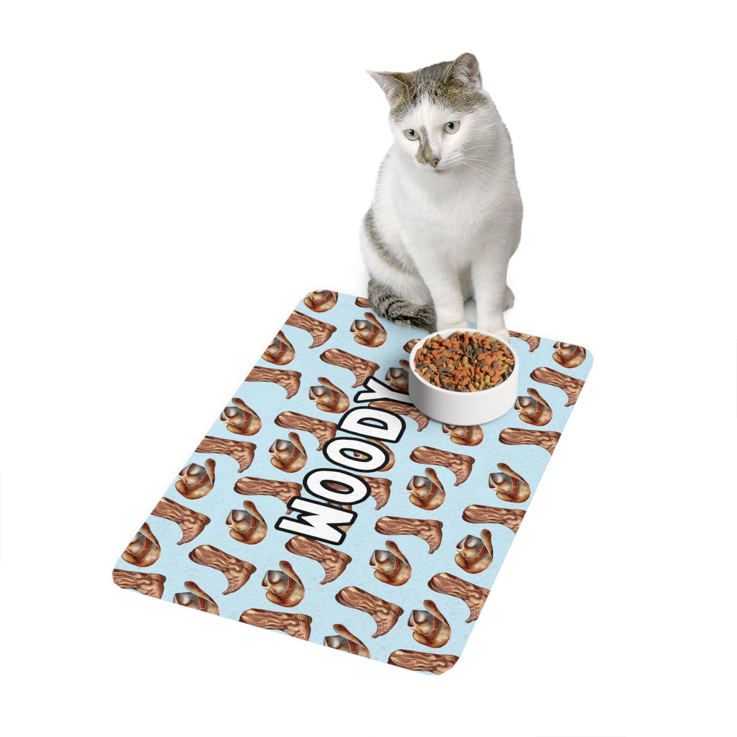 Western Woof Pet Food Mat (12x18)