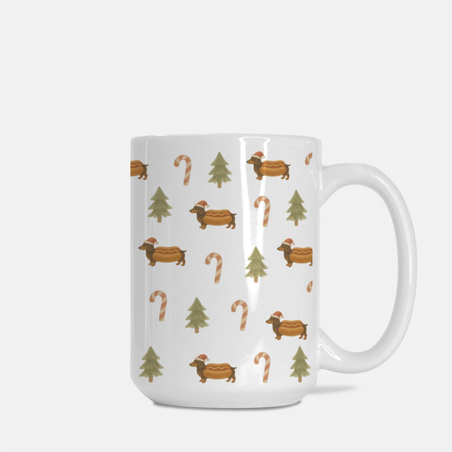 Christmas Coffee Mug - Dachshing Through The Buns