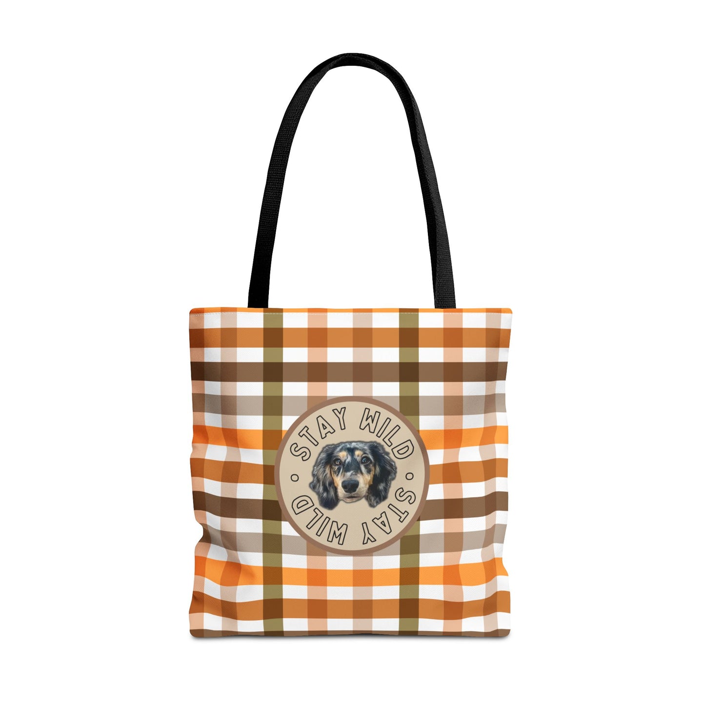 Fall Gingham Custom Tote Bag