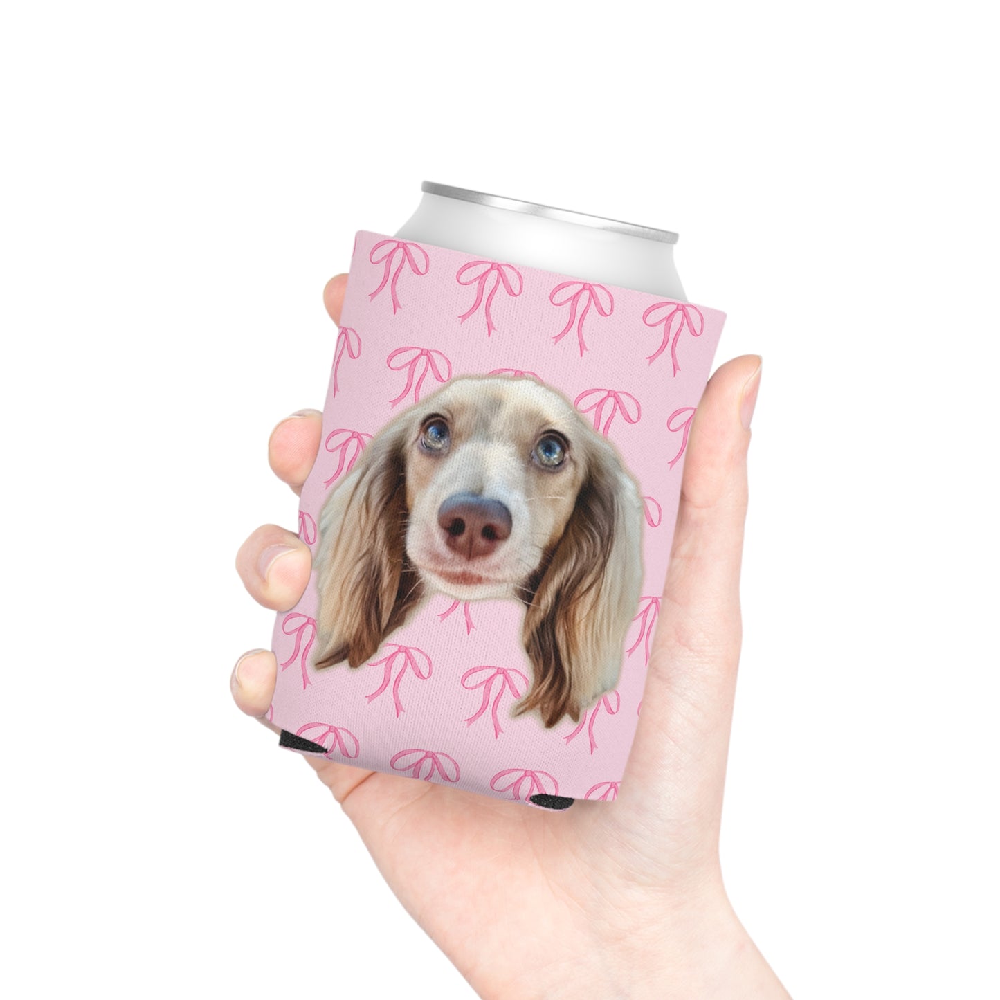 Pretty Pastel Bows Custom Can Cooler Coozie