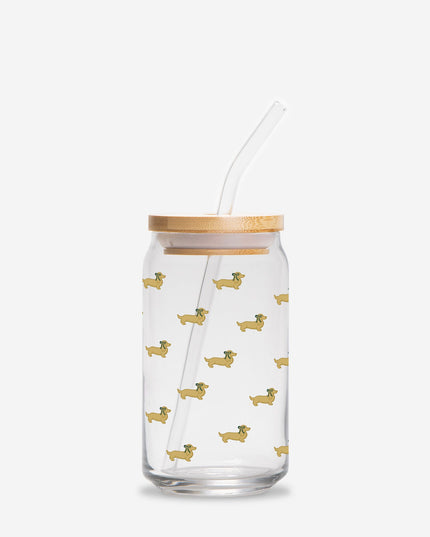Can Shaped Glass  - Dach of Gold Holiday Edition
