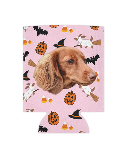 Happy Halloweenie Custom Can Cooler Koozie