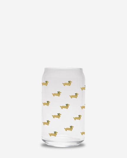 Can Shaped Glass  - Dach of Gold Holiday Edition