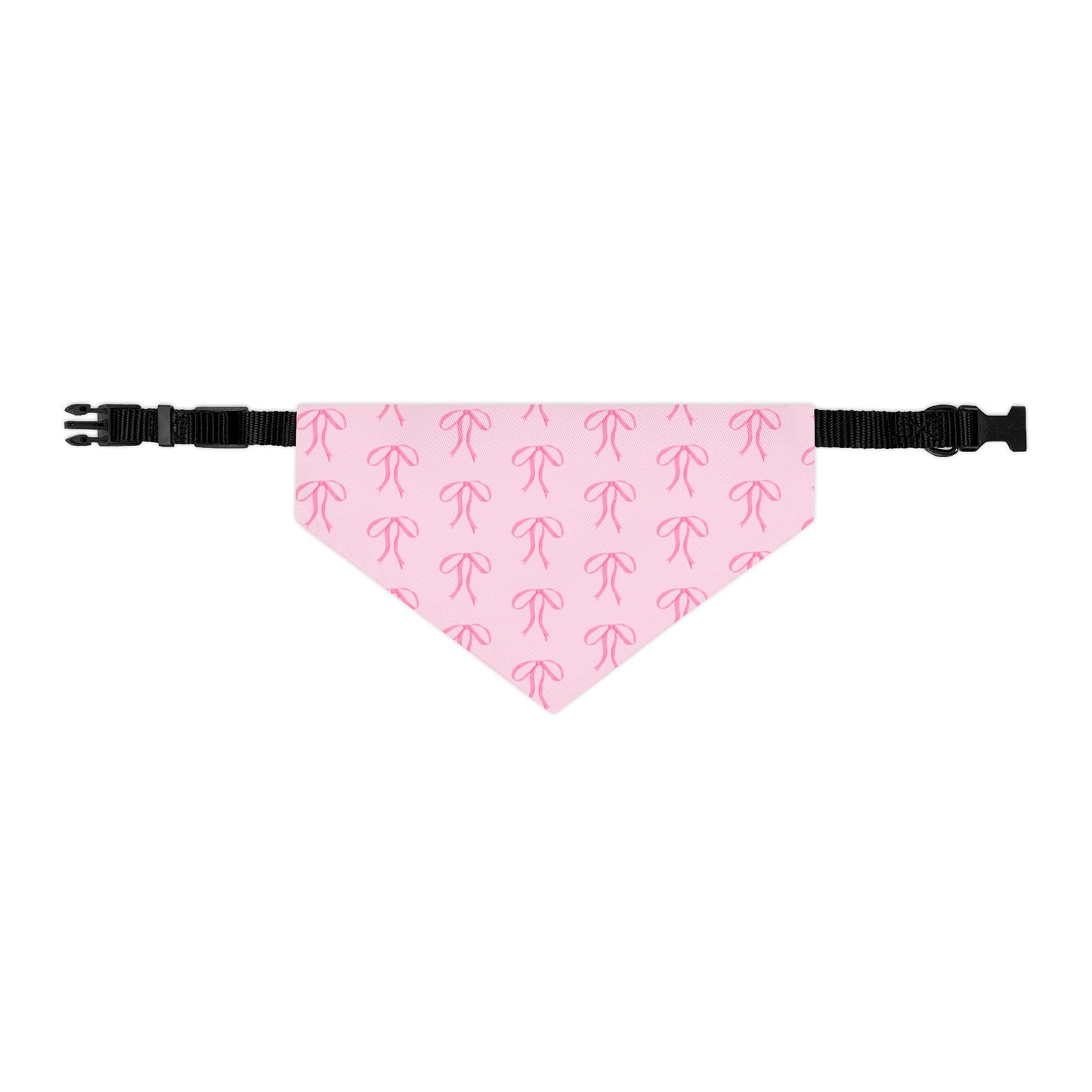 Little Bow Pink Dog Collar Bandana