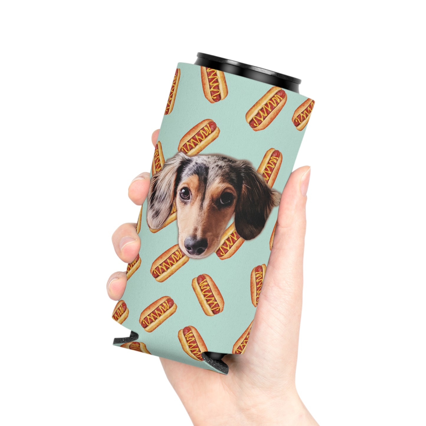 Sausage Dog Custom Can Cooler Coozie