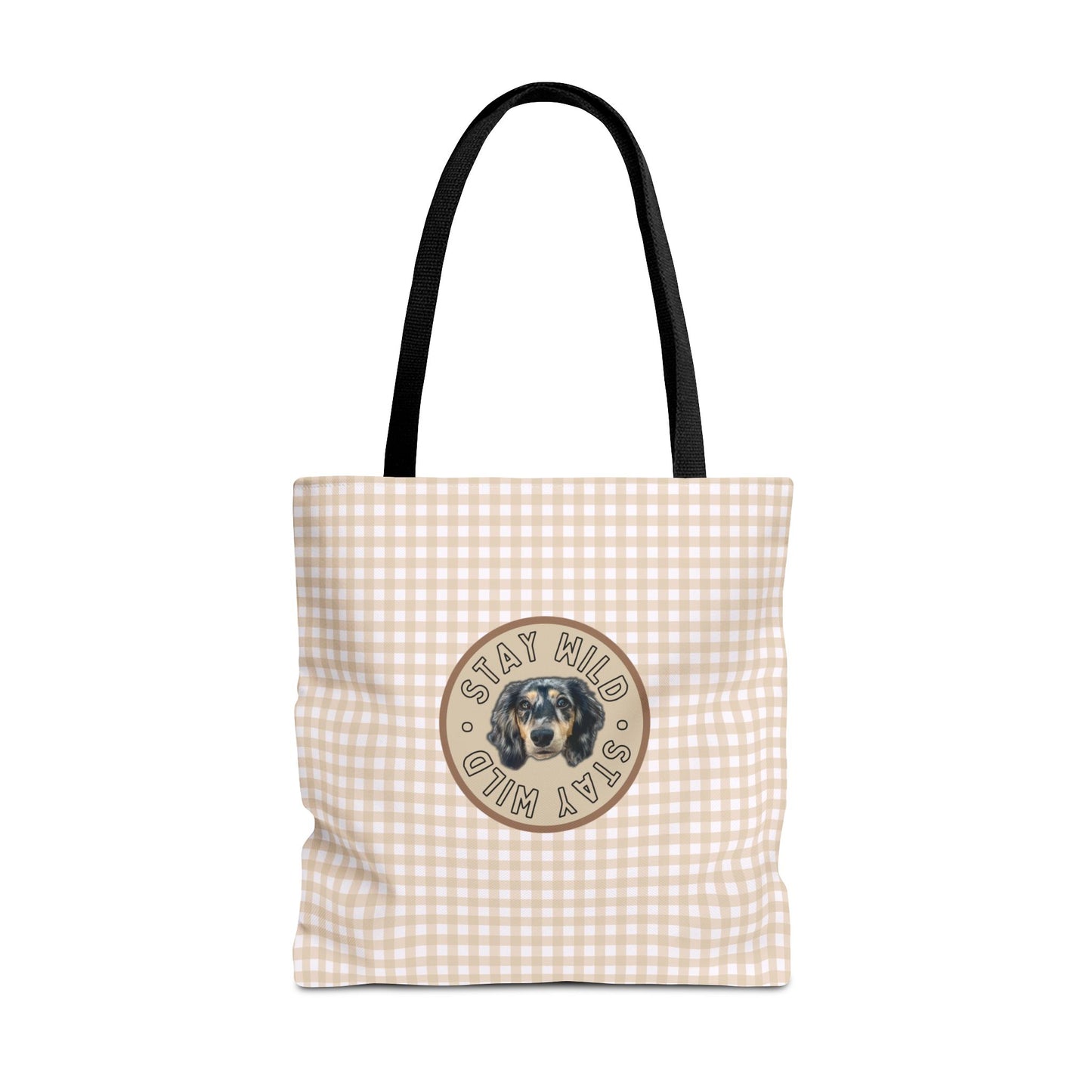 Fall Gingham Custom Tote Bag