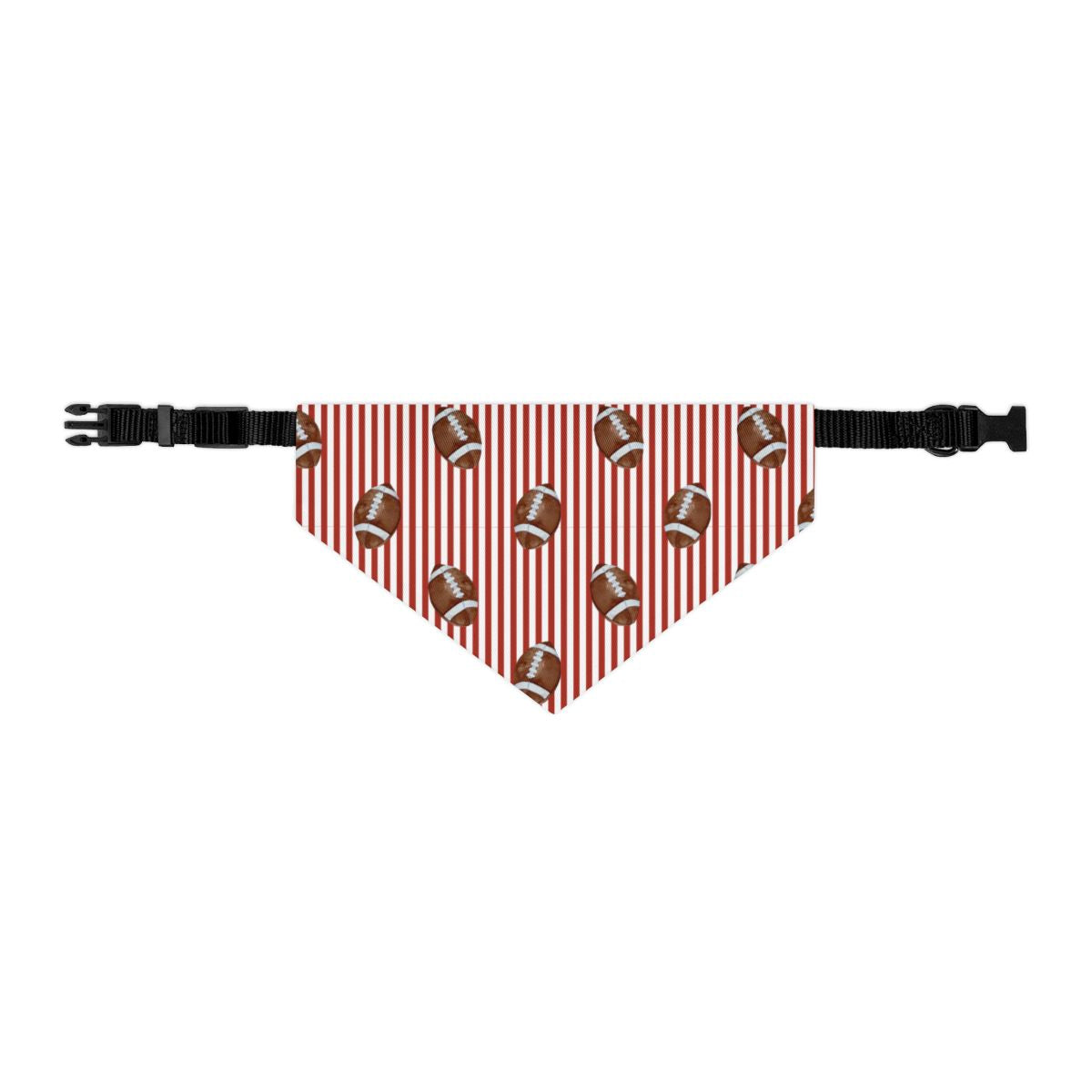 Football Stripes Collar Custom Dog Bandana