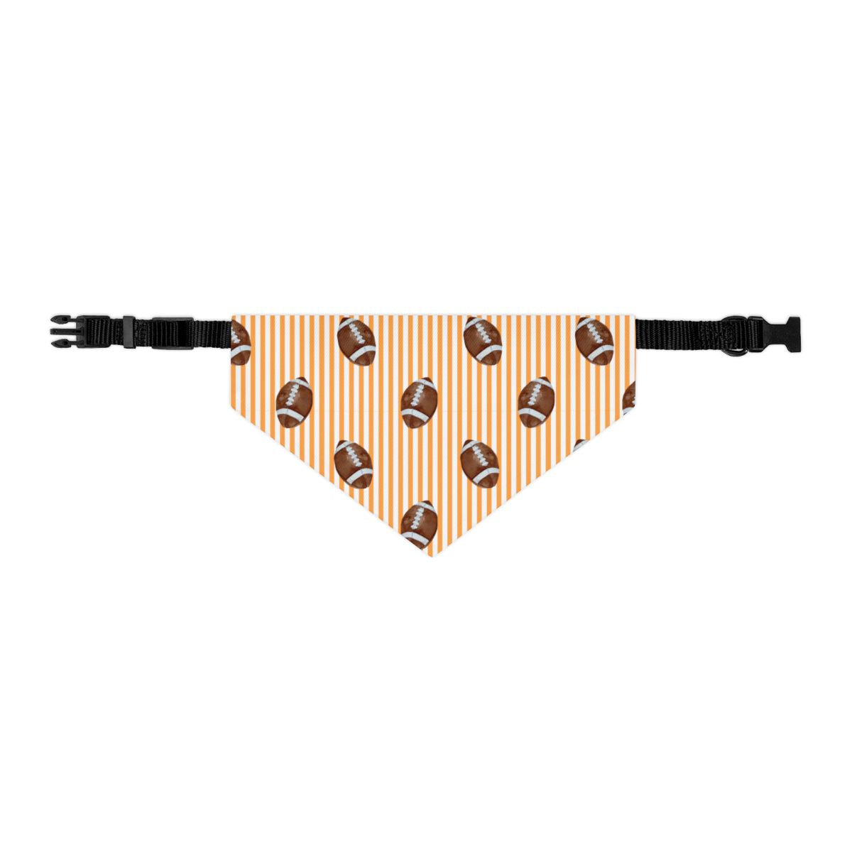 Football Stripes Collar Custom Dog Bandana