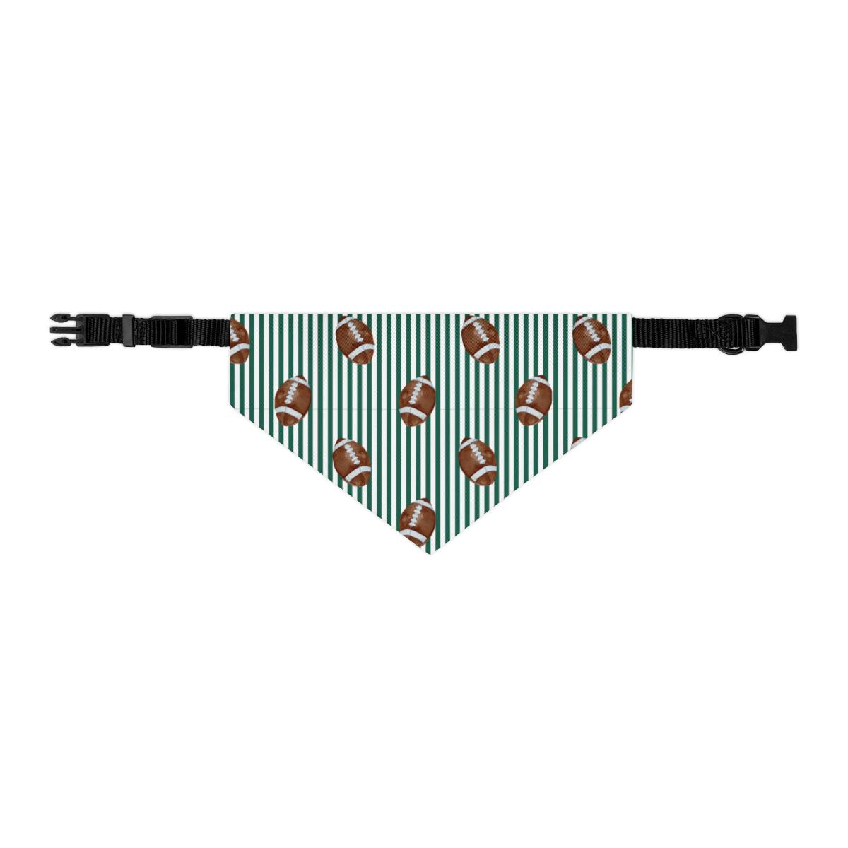 Football Stripes Collar Custom Dog Bandana