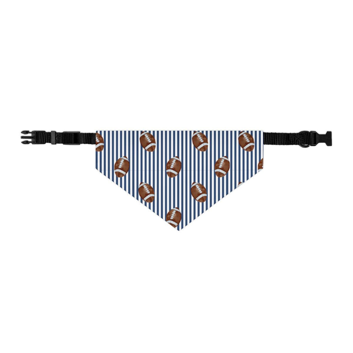 Football Stripes Collar Custom Dog Bandana