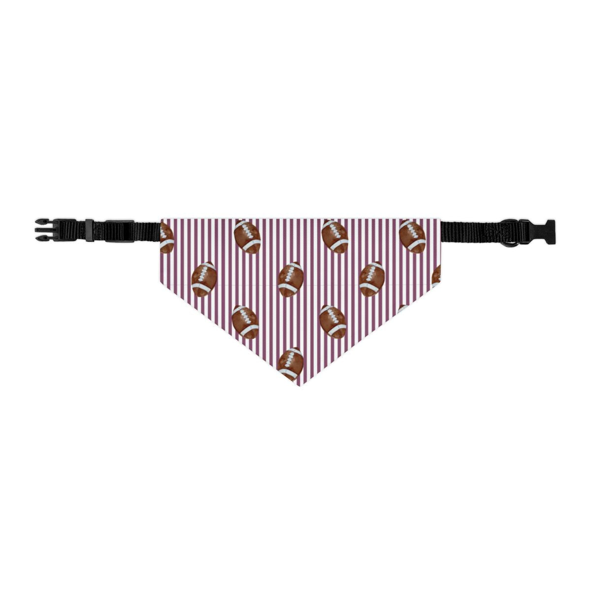 Football Stripes Collar Custom Dog Bandana