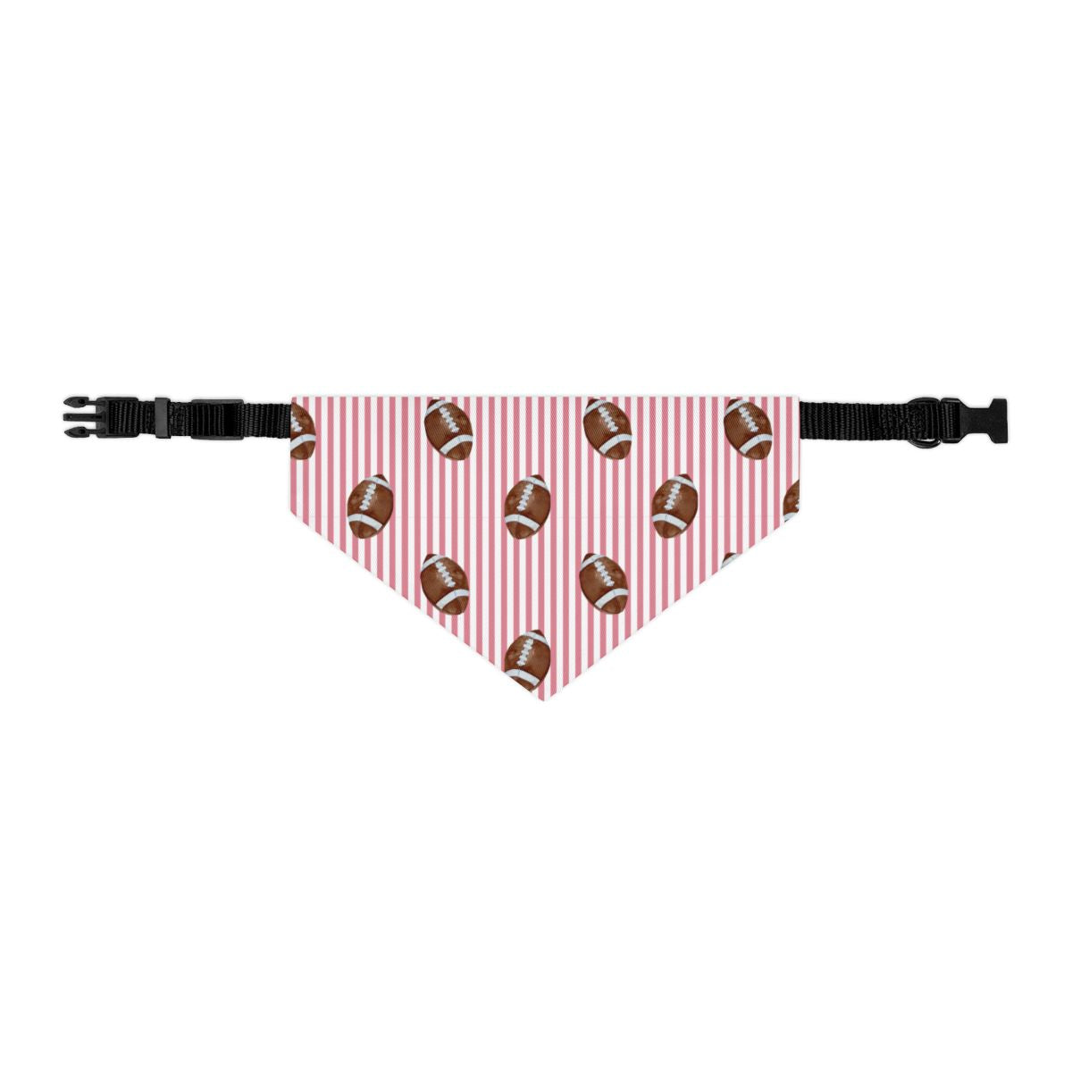 Football Stripes Collar Custom Dog Bandana