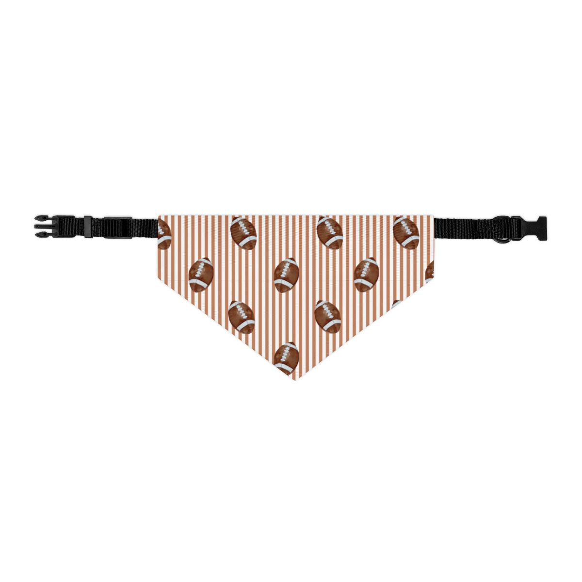 Football Stripes Collar Custom Dog Bandana