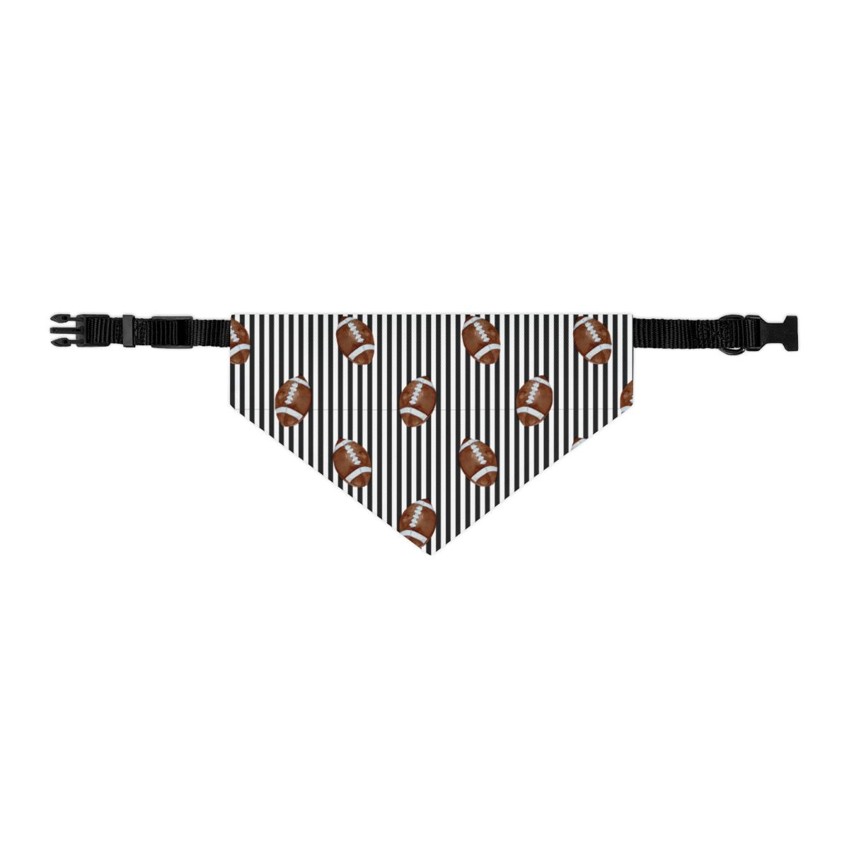 Football Stripes Collar Custom Dog Bandana