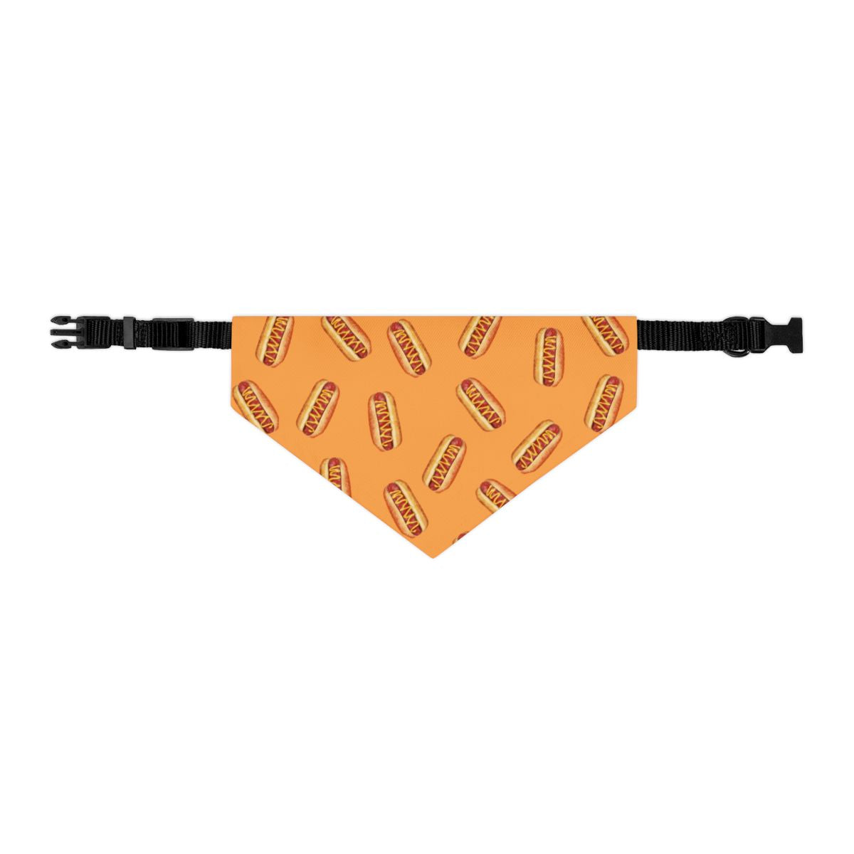 Sausage Dog On Collar Custom Dog Bandana