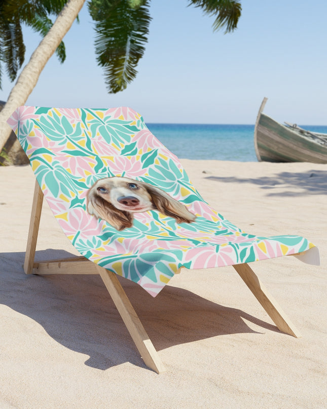 Stay Tropical Custom Beach Towel