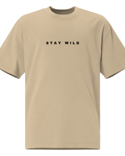 'Stay Wild' Oversized Faded T-Shirt